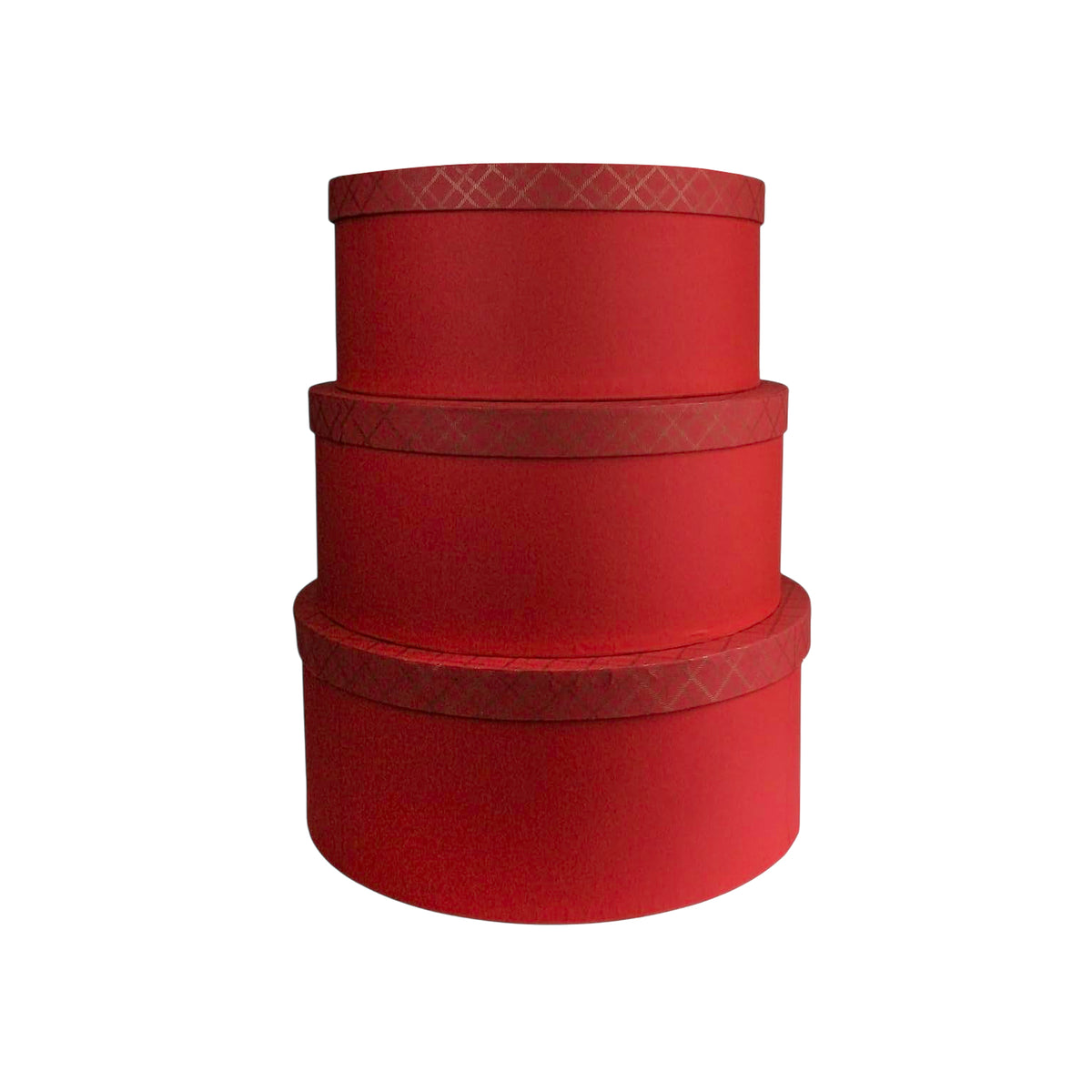 Handcrafted Chequered Red Gift Boxes - Set (Sizes Available)