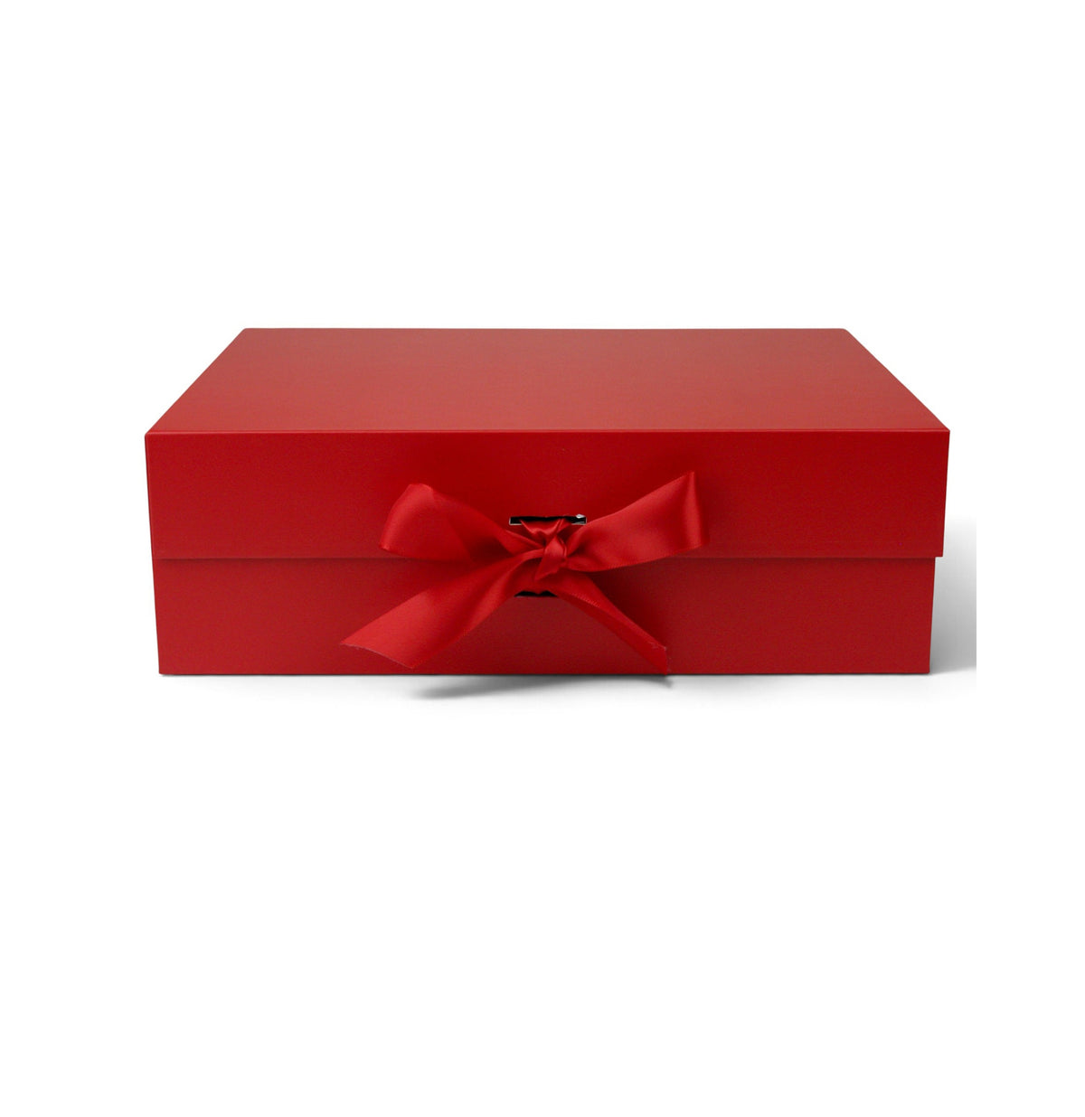 Red Magnetic Gift Box — Plain Matt with Ribbon Tie - Single ( Sizes Available )