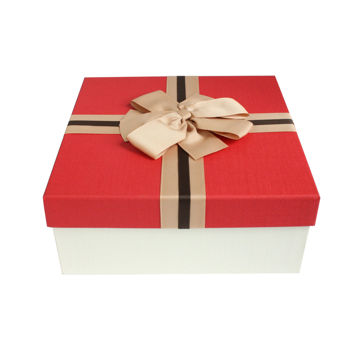 Cream and Red Presentation Gift Box