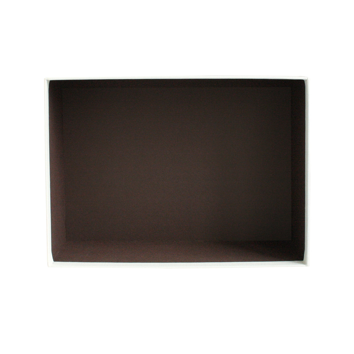 gift box with brown interior 