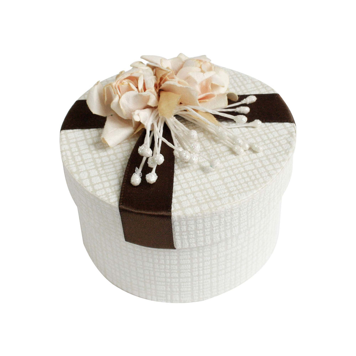 Cream Box with Flower Decoration