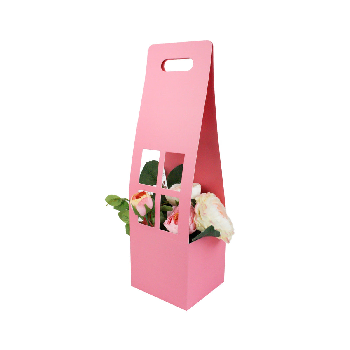 Pink Flower/Plant Carrier Boxes