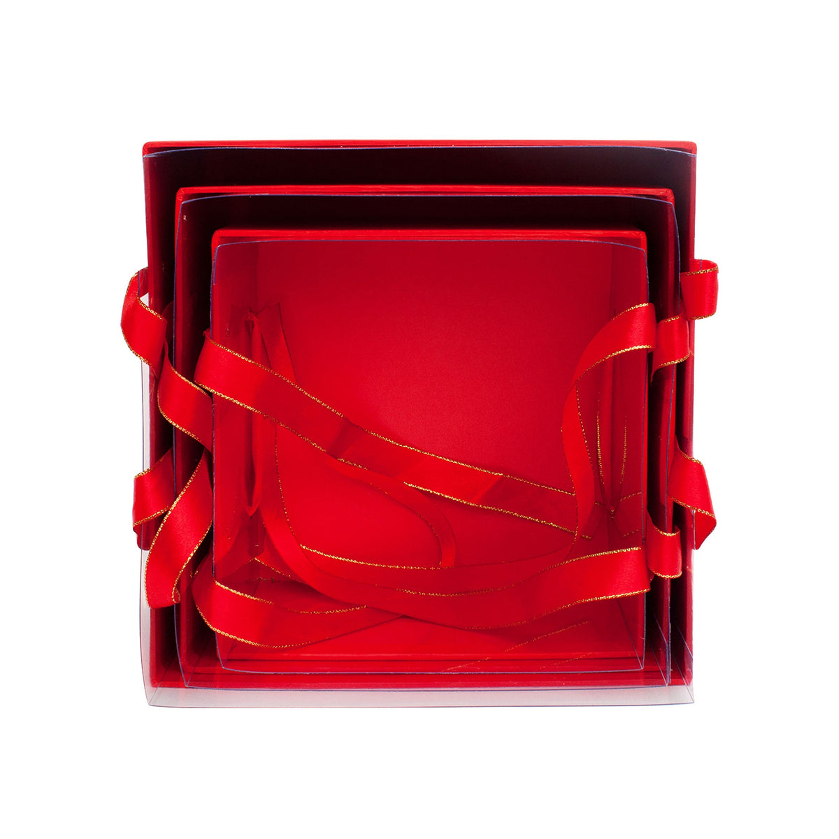 Nested Red Gift Boxes