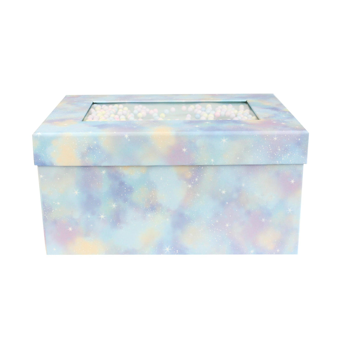 Blue Pastel with Multicolored Balls Gift Box - Single (Size Available)