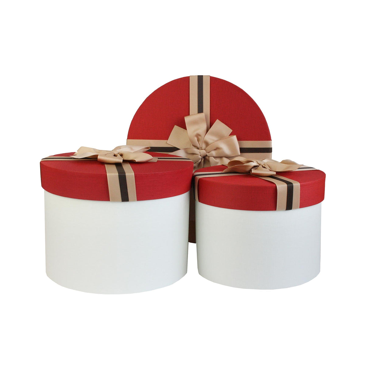 Stackable Round Gift Boxes in Different Sizes