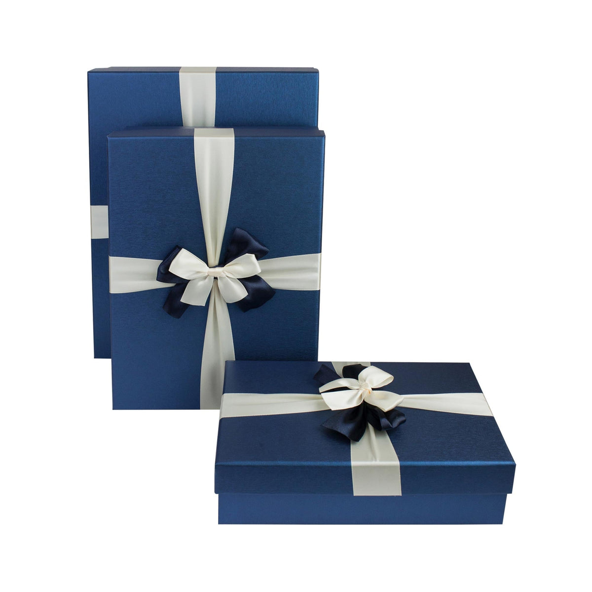 Nesting Design Blue Gift Boxes for Easy Storage