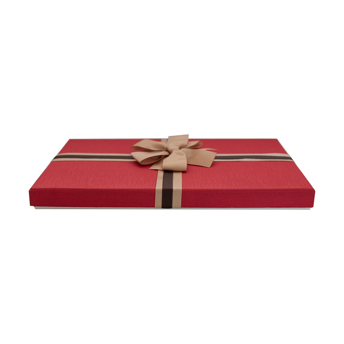 Elegant Cream/Red Gift Box - Single