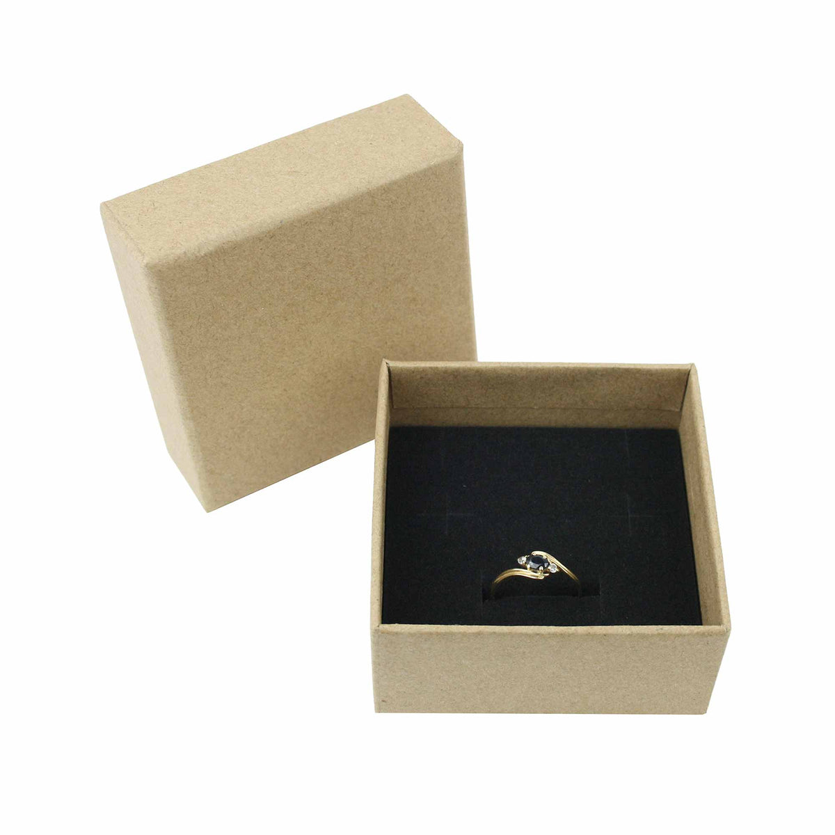 Brown jewelry gift box with Ring