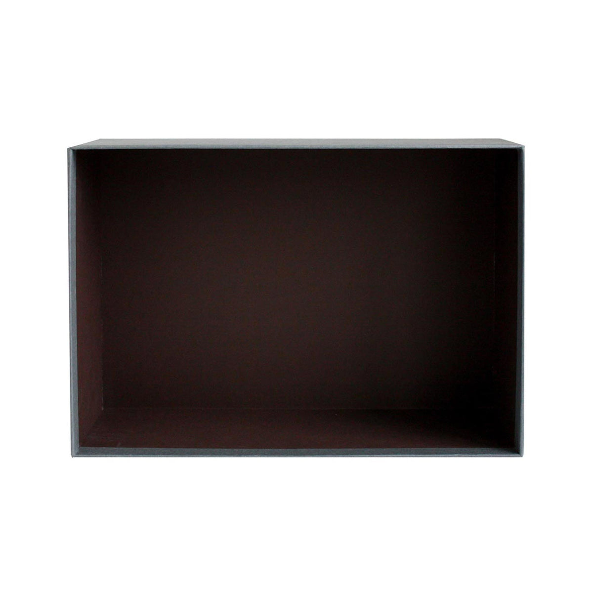 Brown Interior of Dark Grey Luxury Gift Box