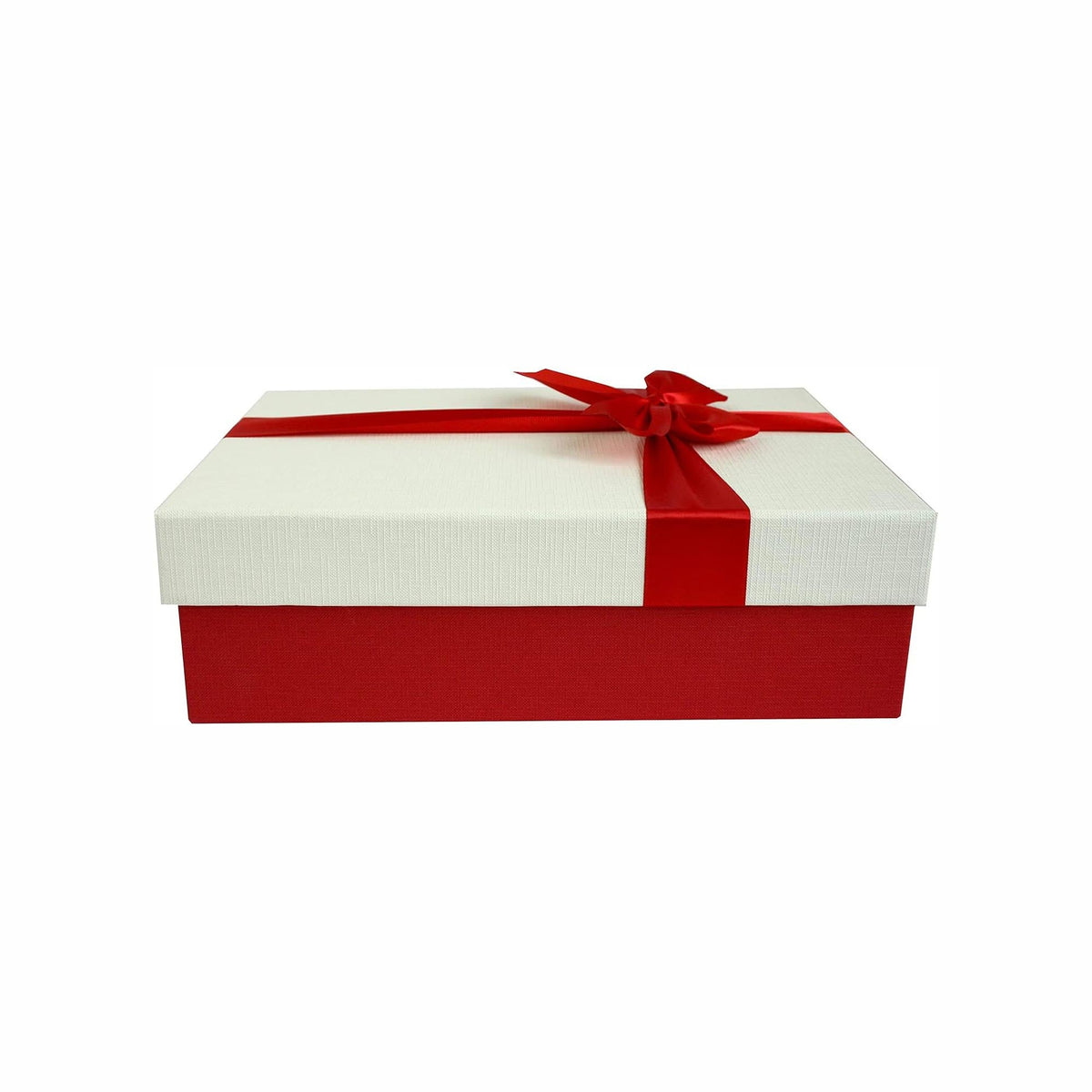 Strong Cardboard Gift Box with Red Ribbon