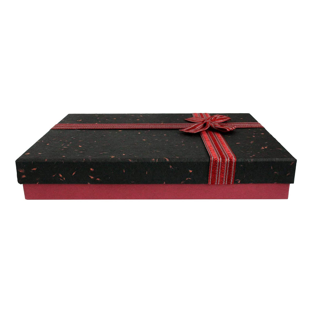 Slim Burgundy textured gift box