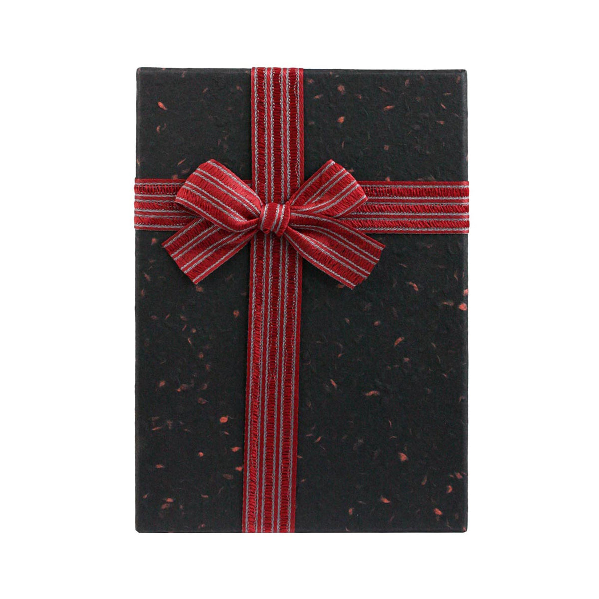 gift box: burgundy interior, black lid