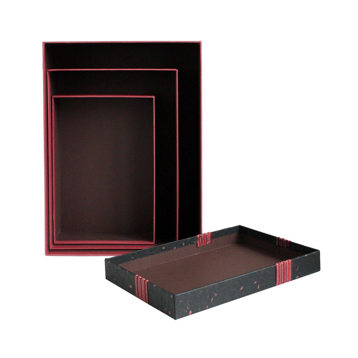 gift box brown interior with Lid