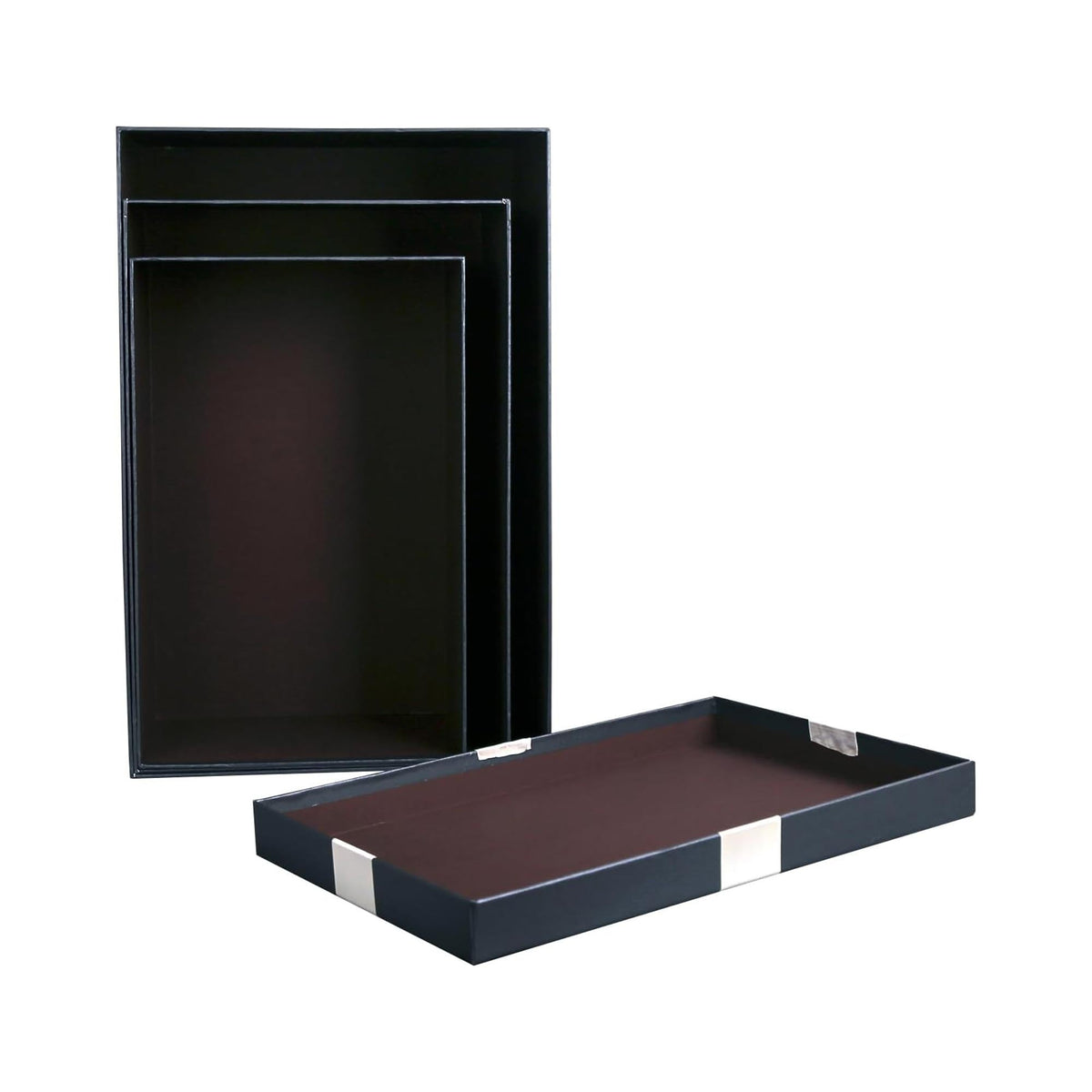 Nesting Design Black Gift Boxes for Easy Storage