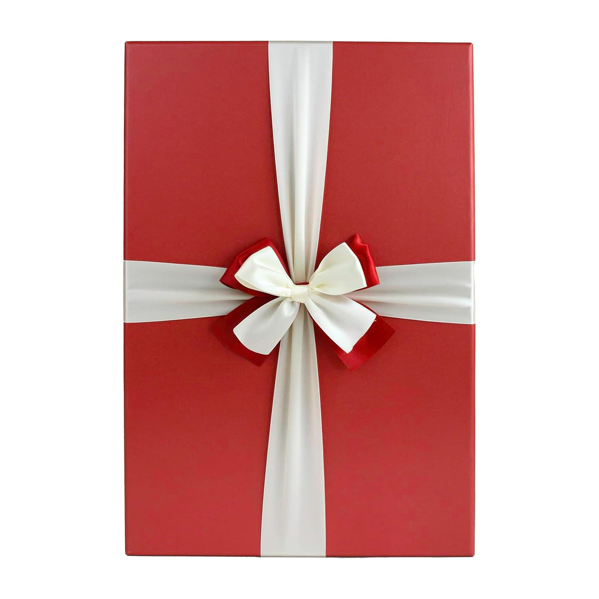 Elegant Red Gift Boxes with Decorative Bow