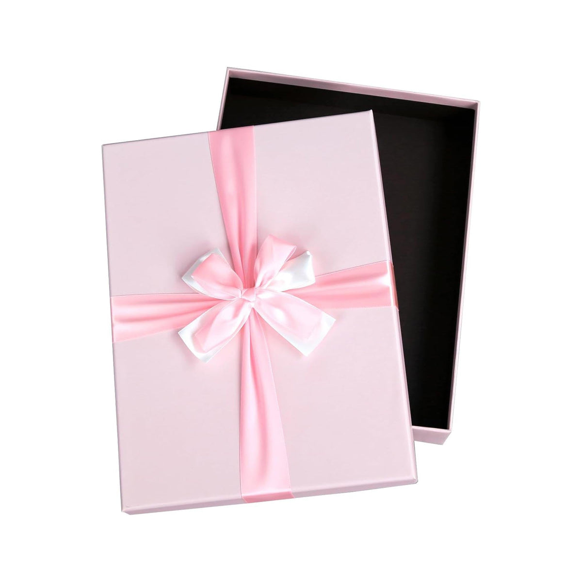 Rigid Baby Pink Box with Satin Ribbon