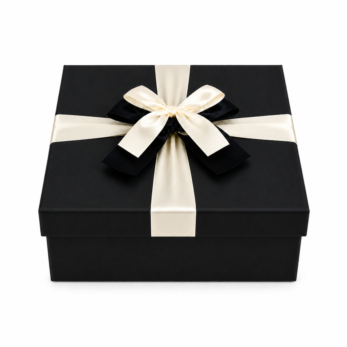 Luxury Square Rigid Black Gift Boxes - Single (Sizes Available)