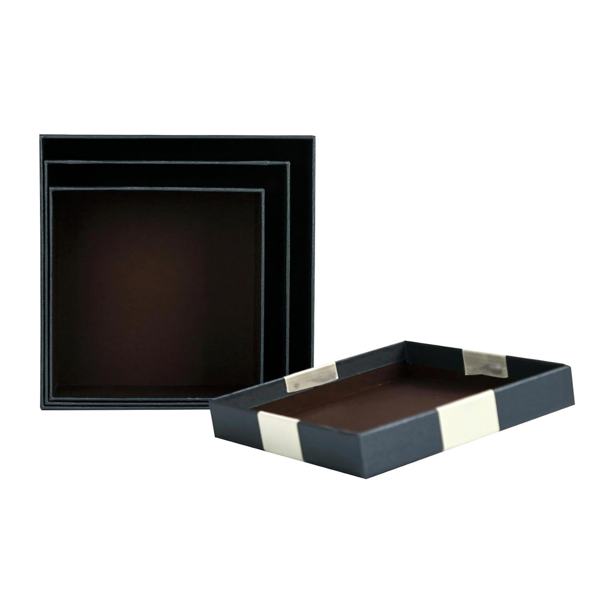 Rigid Preassembled Black Gift Boxes