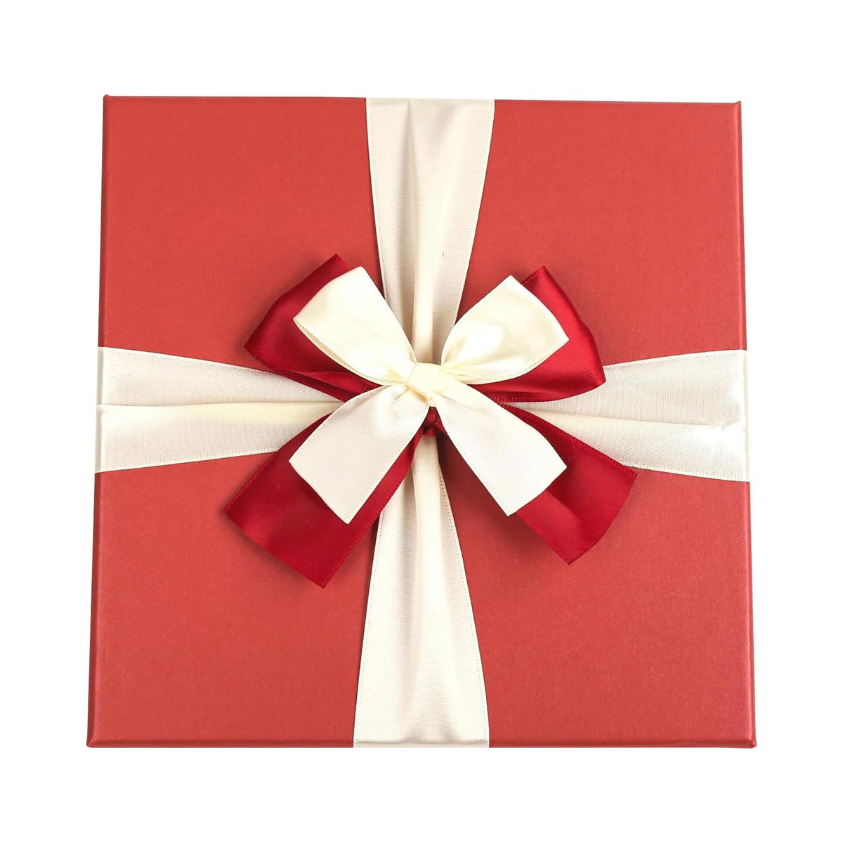 Elegant gift presentation with red boxes