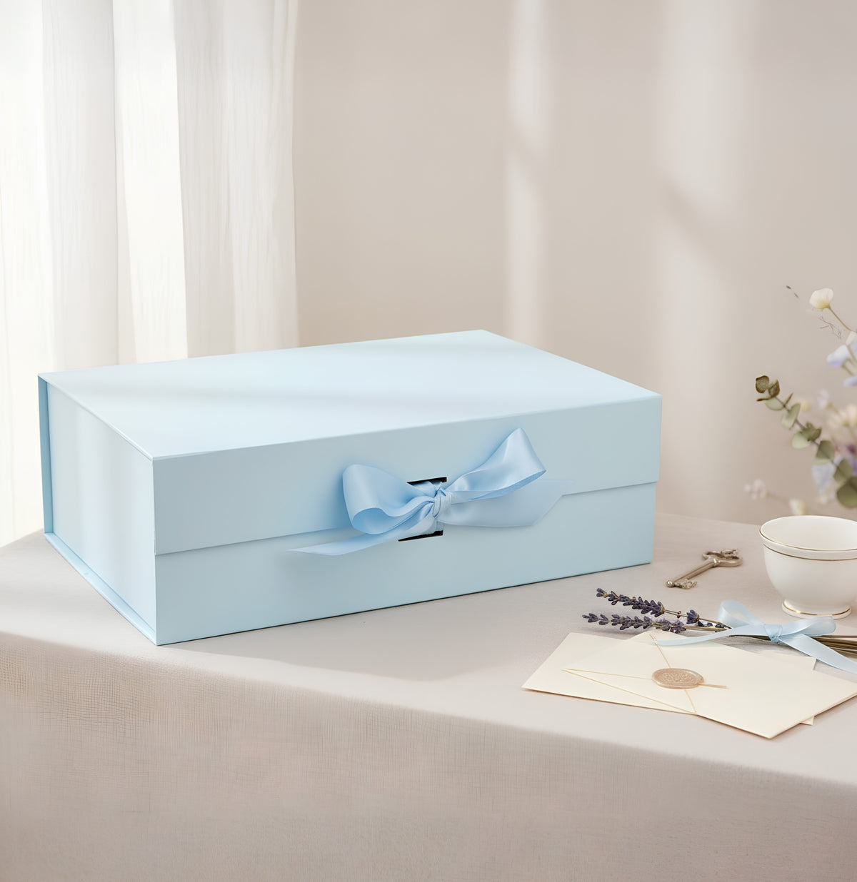 Light Blue Magnetic Gift Box - Single (Sizes Available)