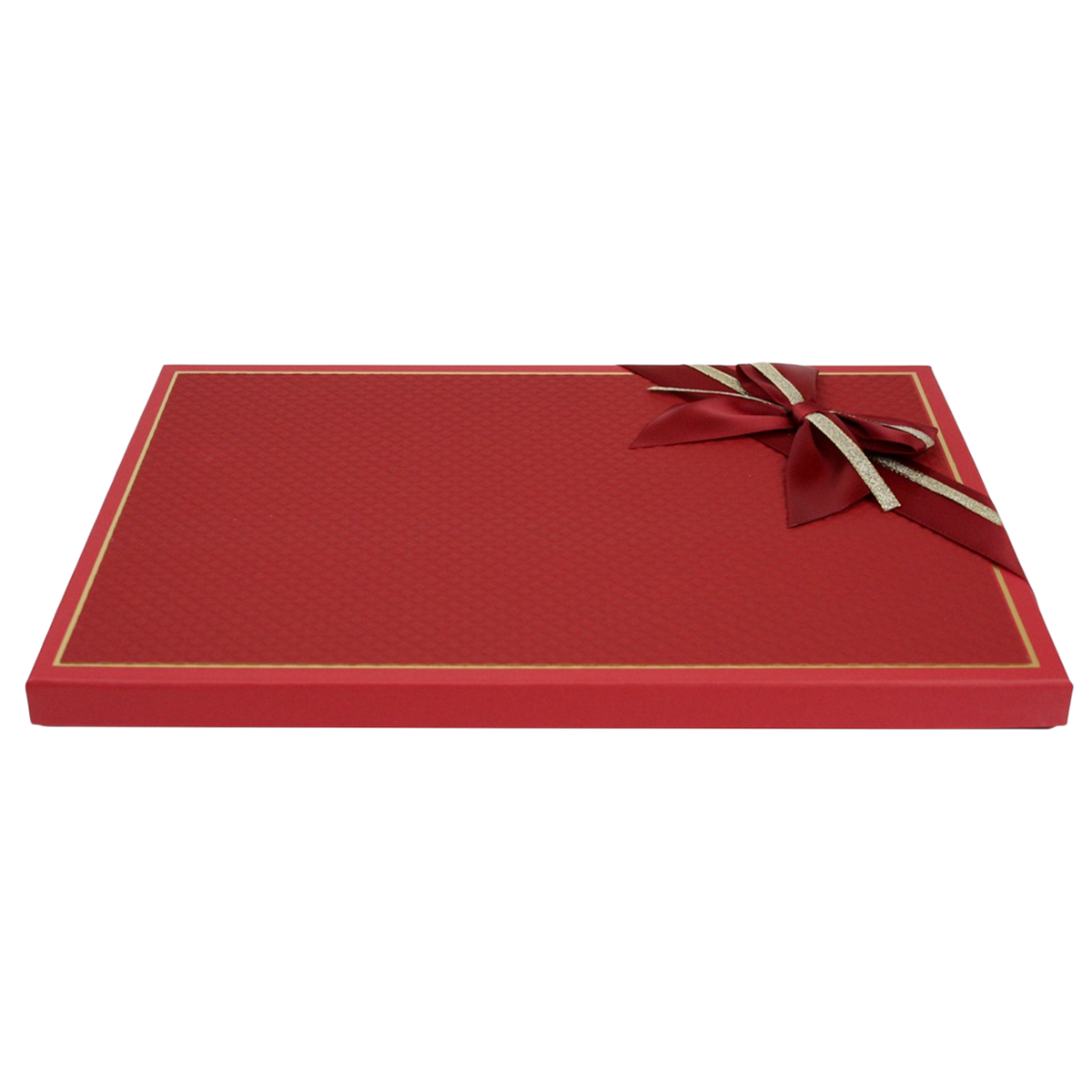 Rigid Slim Gift Boxes With Ribbon - Single