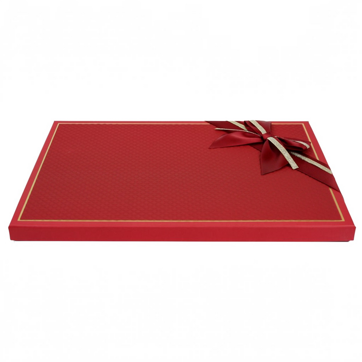 Rigid Slim Gift Boxes With Ribbon - Single