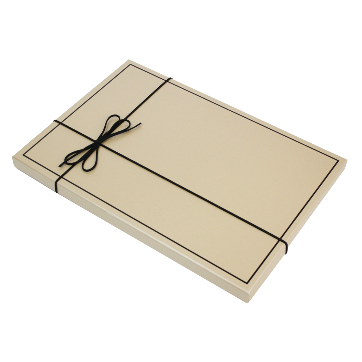 Rose Gold Slim Gift Box With Ribbon - Single