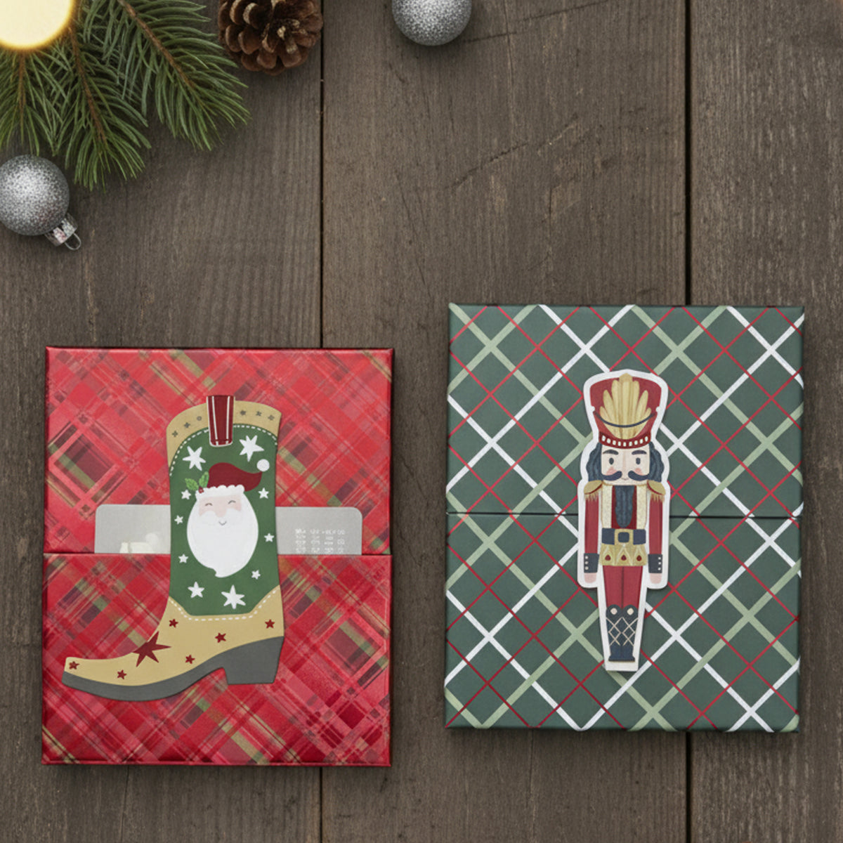 Christmas Two-Door Gift Box - Single (Colors Available)