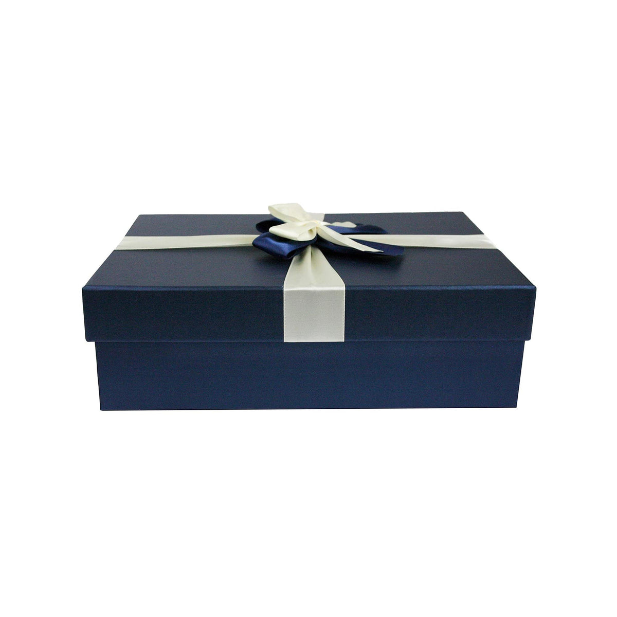 Emartbuy luxury blue gift box with satin bow