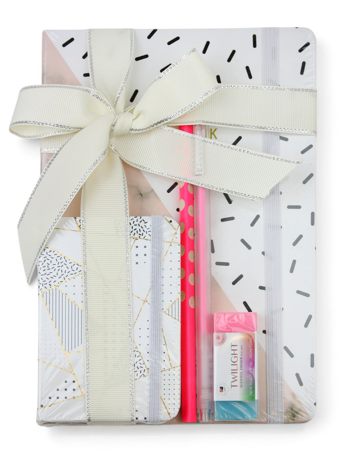 Emartbuy Luxury Stationery Gift Set Pink Marble – Pink Marble