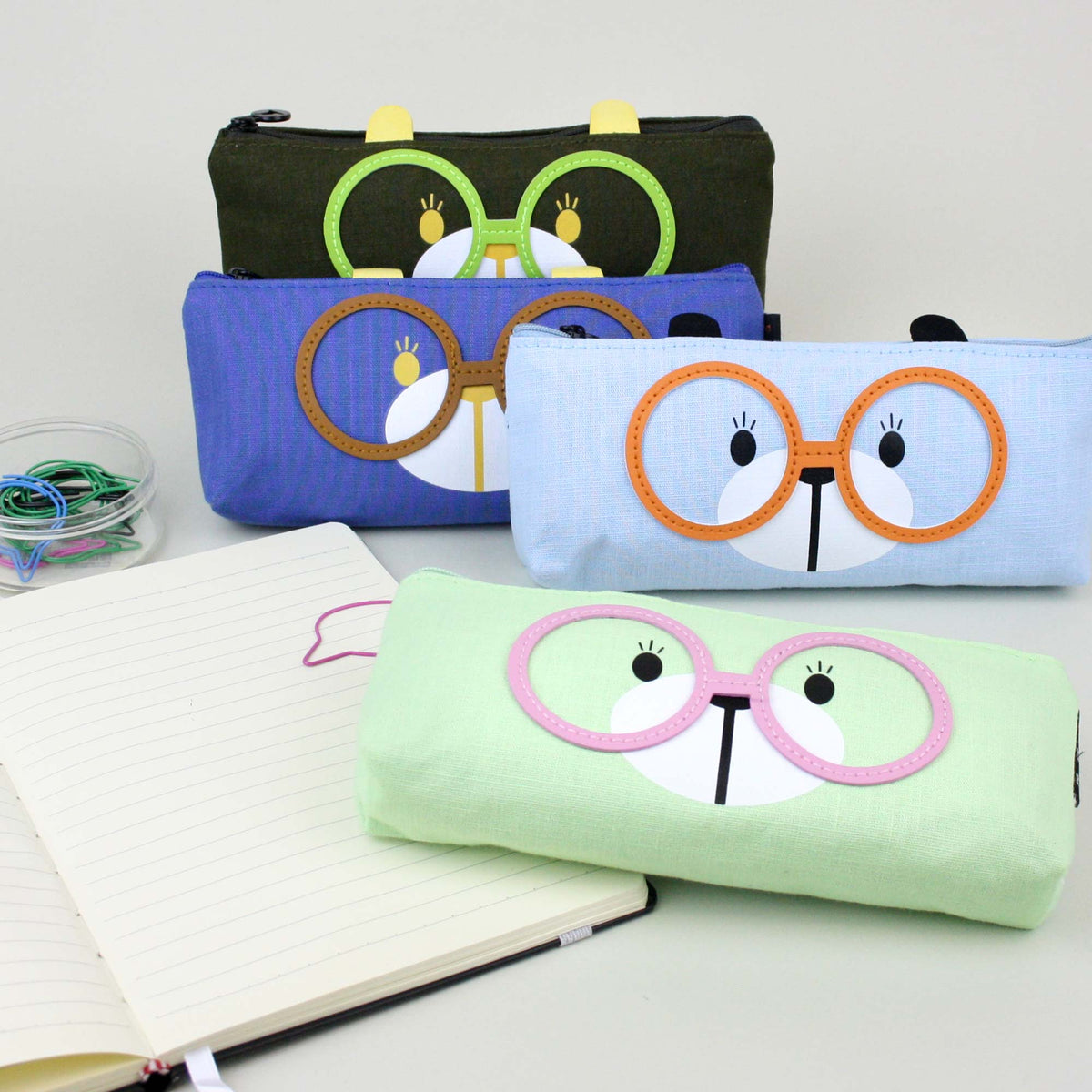 Playful Glasses Pencil Case - Assorted Colours