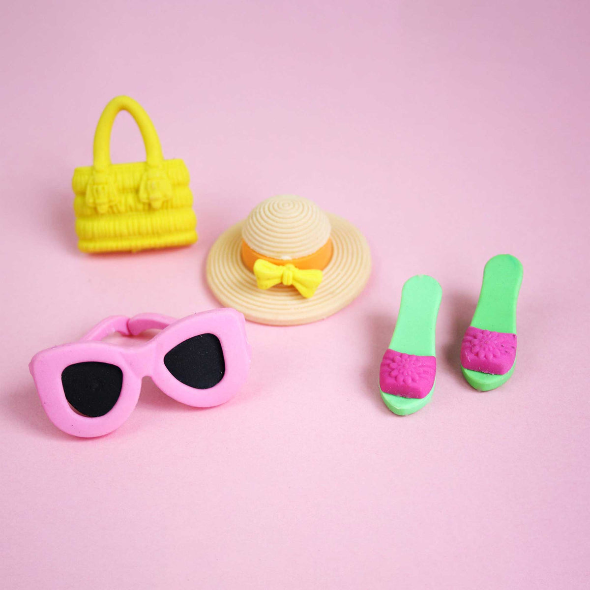 Fashion Eraser Set - Stylish and Fun Desk Accessories for Kids