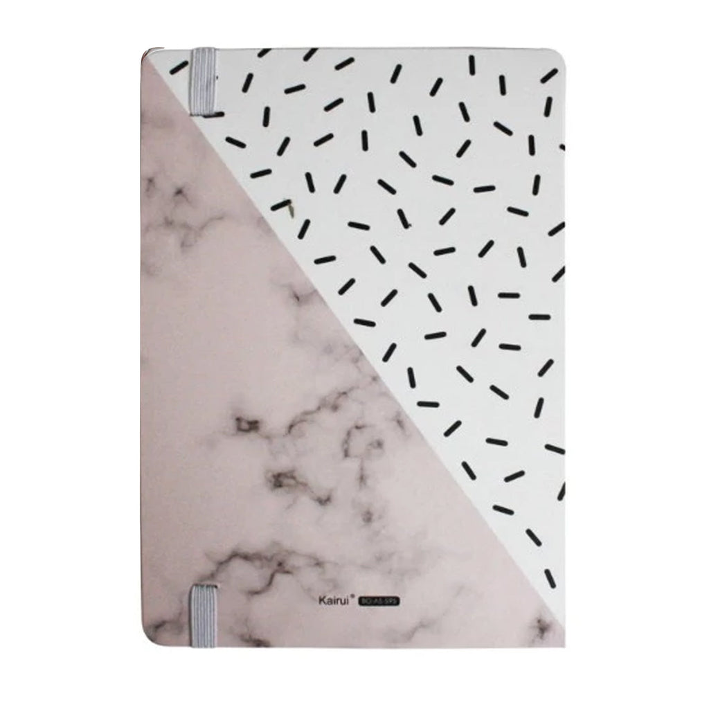 A5 Marble Effect Notebook - Pink White ( STANOTE072 )