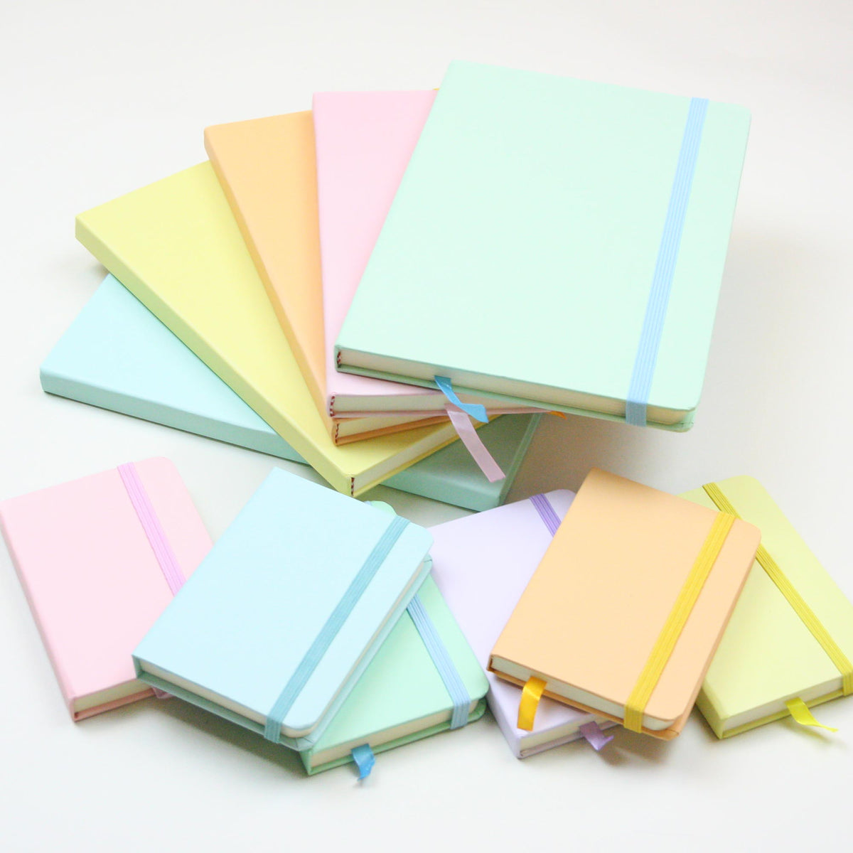 Pastel Colors Hardback Notebook (Colours & Sizes Available)
