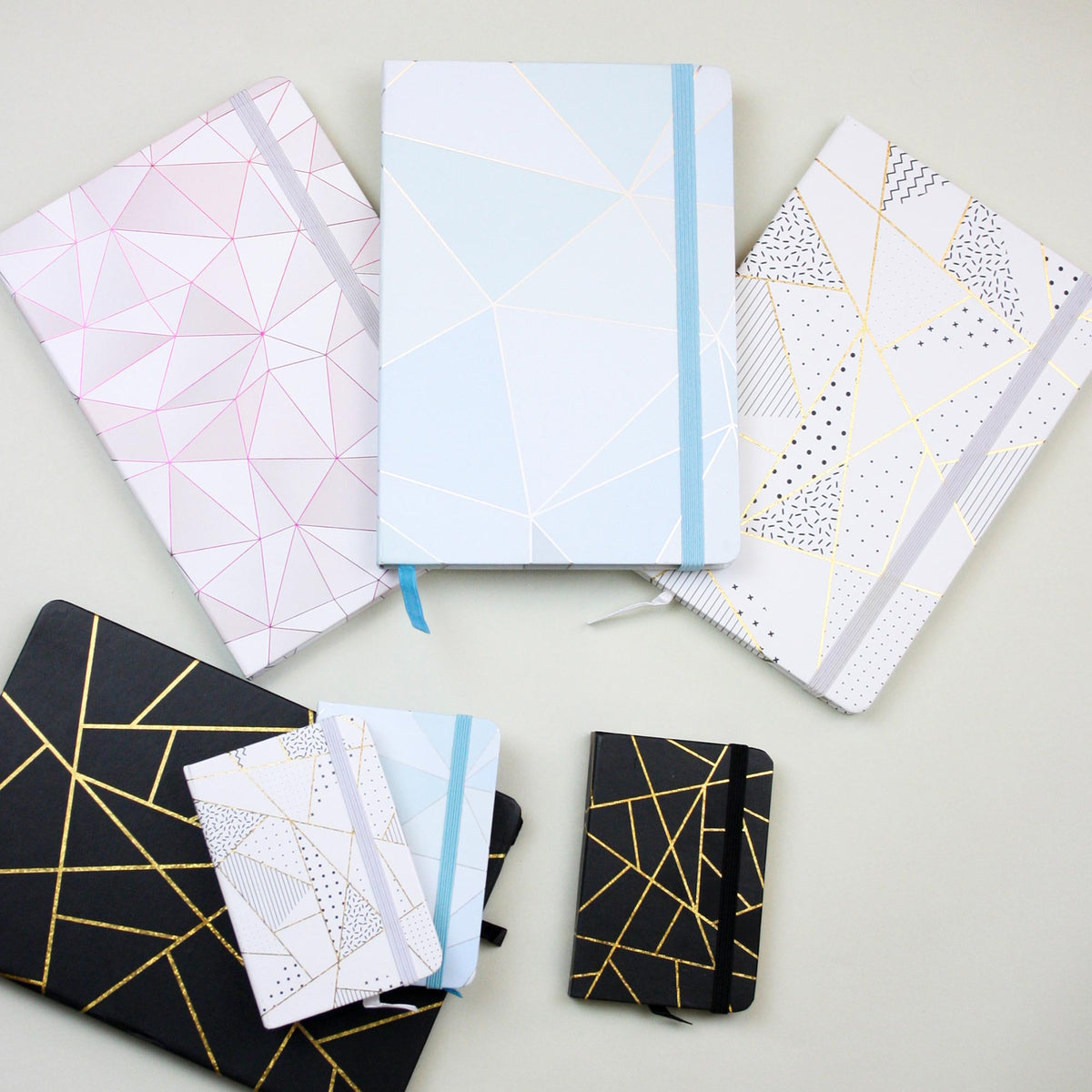 A7 Geometric Marble Prints Hardback Notebook (Designs Available)