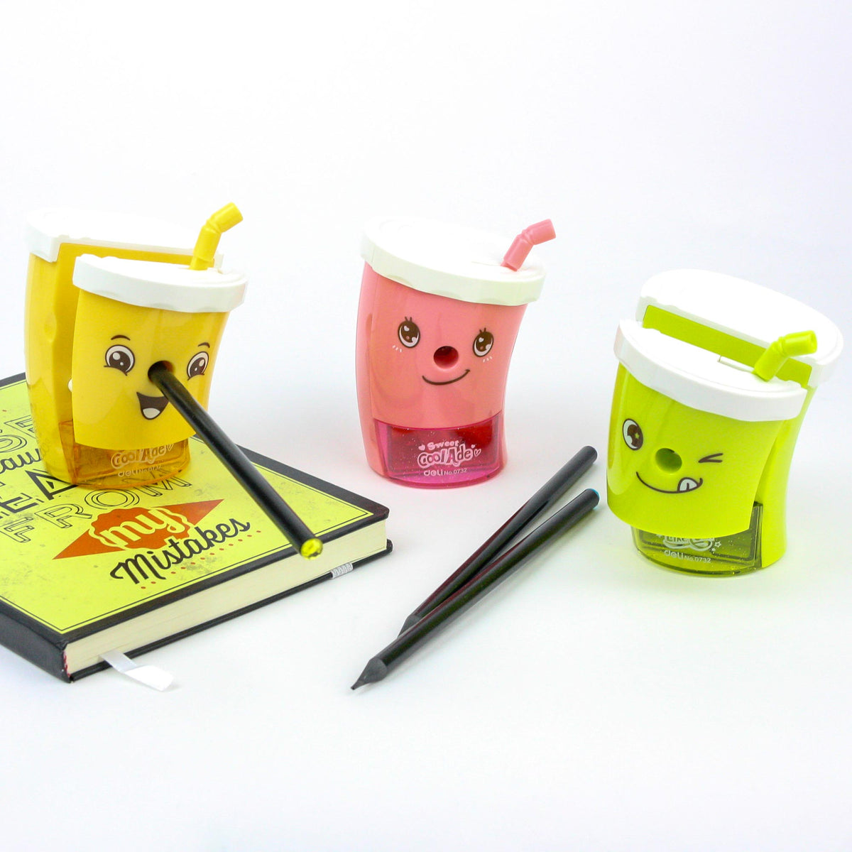 Cute Cartoon Cup Pencil Sharpener - 4 Colors