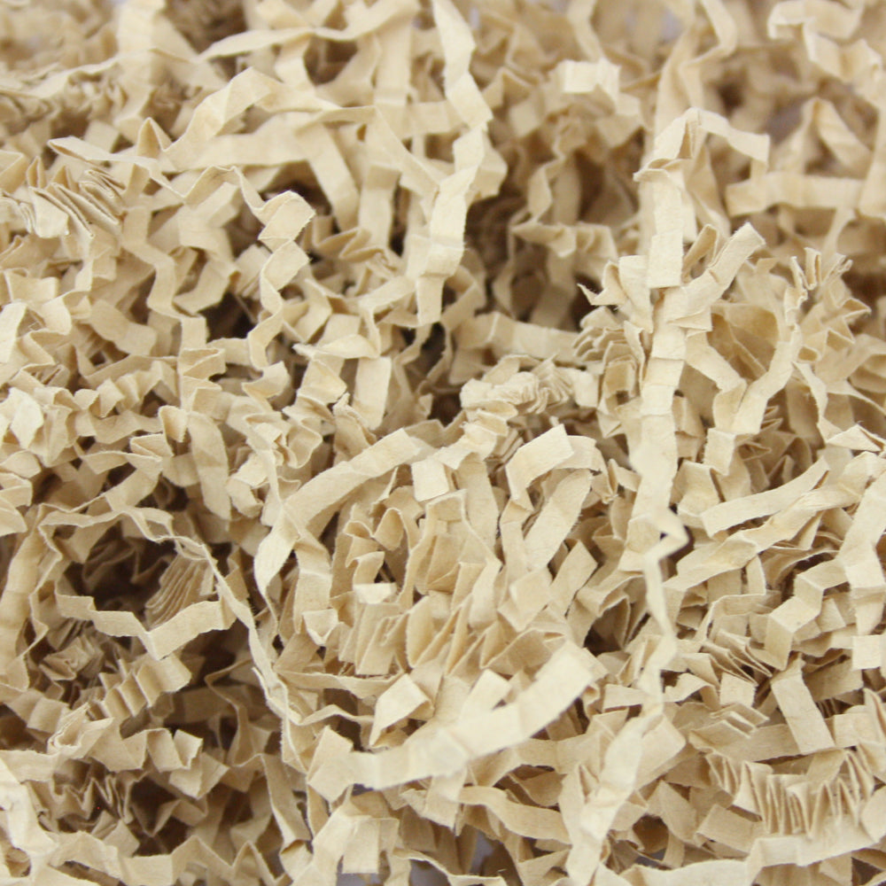 Shredded Tissue Paper for Packaging and Decor - Light Brown