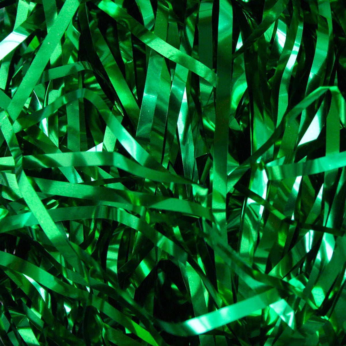 Metallic Shredded Tissue Paper for Packaging and Decor - Green