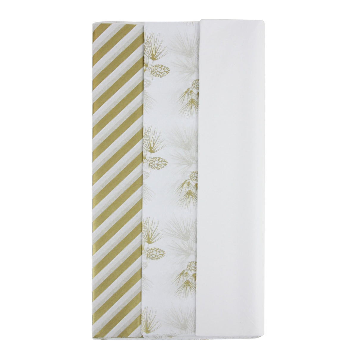 Gold and White Tissue Paper - Pack of 24